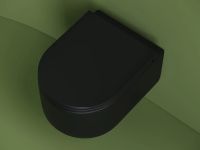 Товар: Унитаз Ceramicanova Ulma Rimless CN4006MB подвесной Черный матовый с сиденьем Микролифт - фото 4 Унитаз Ceramicanova Ulma Rimless CN4006MB подвесной Черный матовый с сиденьем Микролифт — фото 4, Подвесные унитазы