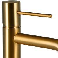 Смеситель для раковины Raiber Graceful Золото матовое арт-RPG-001 — фото 6, Смесители для раковины