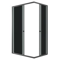 Товар: Душевое ограждение Niagara Eco NG-1118-14QT (110х80х190) прямоугольник,раздвижное,черный,стекло тони - фото 2 Душевое ограждение Niagara Eco NG-1118-14QT (110х80х190) прямоугольник,раздвижное,черный,стекло тони — фото 2, Душевые уголки