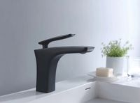 Смеситель для раковины Rose R27H R2701H Черный матовый — фото 3, Смесители для раковины