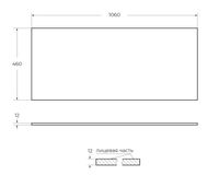 Столешница из искусственного мрамора CEZARES BELLAGIO 50186 Bianco — фото 3, Столешницы под раковину