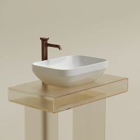 Раковина-чаша Ceramicanova Element 50 CN6055 Белая глянцевая — фото 12, Раковины накладные