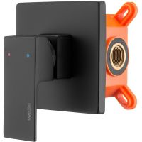 Товар: Смеситель для душа Swedbe Platta 5522B Черный матовый - фото 3 Смеситель для душа Swedbe Platta 5522B Черный матовый — фото 3, Смеситель для душа