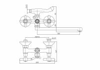 Товар: Смеситель для ванны Haiba HB2125 универсальный Хром - фото 2 Смеситель для ванны Haiba HB2125 универсальный Хром — фото 2, Смеситель для ванны
