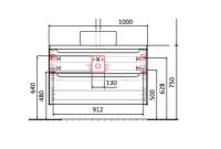 Столешница под раковину Jorno Wood 100 Wood.06.100/LW Светлое дерево — фото 2, Столешницы под раковину