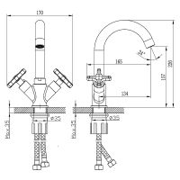 Товар: Смеситель для раковины Rossinka RS39-62U Хром - фото 2 Смеситель для раковины Rossinka RS39-62U Хром — фото 2, Смесители для раковины