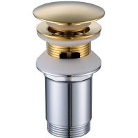 Донный клапан Caprigo Parts 99-534-BRG click-clack Золото матовое — фото 1, Донные клапаны