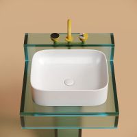 Раковина-чаша Ceramicanova Element 51 CN6052MW Белая матовая — фото 6, Раковины накладные