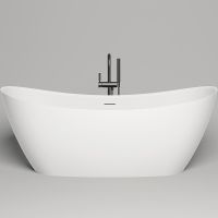 Ванна из искусственного камня Salini Noemi 185х80 101811SM Белая матовая — фото 3, Ванны из искусственного камня