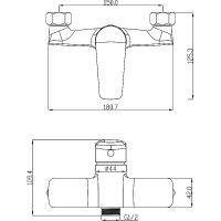 Смеситель для душа Swedbe Mars 1720 Хром — фото 3, Смеситель для душа