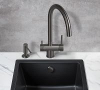 Смеситель для кухни Milacio Ultra MCU.554.GM Вороненая сталь — фото 5, Смесители для кухни