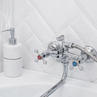 Смеситель для ванны Ростовская Мануфактура Сантехники SL71-140 универсальный Хром — фото 5, Для душа и ванны