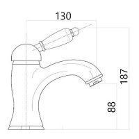 Смеситель для раковины Maretti Avorio AV32RF53 Бронза — фото 2, Смесители для раковины