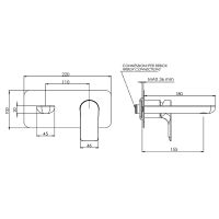 Смеситель для раковины Remer Infinity i15KB Хром — фото 2, Смесители для раковины