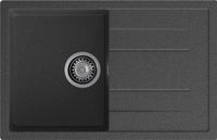 GRANFEST Мойка QUADRO 780L 1-чаша+крыло 770*495мм графит арт.GF- — фото 2, Кухонные мойки