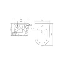 Товар: Биде подвесное AQUATEK ОБЕРОН/ БЕТТА AQ0516-00, 535*365*245 мм, цвет белый - фото 2 Биде подвесное AQUATEK ОБЕРОН/ БЕТТА AQ0516-00, 535*365*245 мм, цвет белый — фото 2, Биде