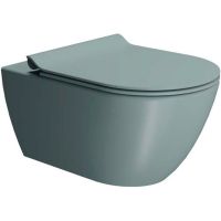 Унитаз GSI Pura 881515 подвесной Ghiaccio opaco без сиденья — фото 1, Унитазы