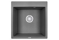 Granula-5102, ГРАФИТ (ЧЁРНО-СЕРЫЙ), кухонная мойка, кварц — фото 1, Кухонные мойки