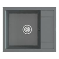 Мойка кухонная Point Римо 60 PN3010AL, серый — фото 1, Кухонные мойки