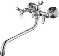 Смеситель для ванны Ledeme H12 2212L универсальный Хром — фото 1, Смеситель для ванны