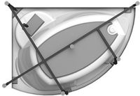 Акриловая ванна Radomir Vannesa Алари 168x120 R 2-01-0-2-1-218 Белая без гидромассажа — фото 2, Акриловые ванны