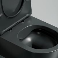 Товар: Унитаз Ceramicanova Modena Rimless CN6063MDH подвесной Темный антрацит матовый с сиденьем Микролифт - фото 6 Унитаз Ceramicanova Modena Rimless CN6063MDH подвесной Темный антрацит матовый с сиденьем Микролифт — фото 6, Подвесные унитазы