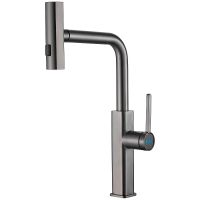 Смеситель для кухни Haiba HB73824-3 Оружейная сталь — фото 1, Смесители для кухни