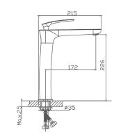 Смеситель для раковины Haiba Хром арт-HB11616 — фото 2, Смесители для раковины