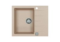Мойка для кухни ALVEUS GRANITAL CADIT 10 TERRA - G22 590 X 500 1X в комплекте с сифоном 1132823, — фото 1, Кухонные мойки