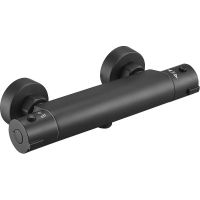 Смеситель для душа ESKO Mikros T3080 Black с термостатом Черный матовый — фото 1, Смеситель для душа