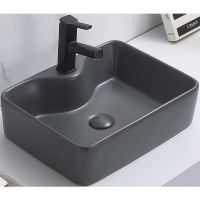 Раковина-чаша CeramaLux 48 7291MDH-2 Серая — фото 1, Раковины