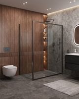 Душевой уголок CEZARES MOLVENO-AH-11-150/90-C-GM-IV — фото 2, Прямоугольные душевые уголки