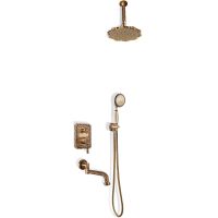 Душевая система Bronze de Luxe Windsor 10137/1F Бронза — фото 1, Встраиваемые душевые комплекты