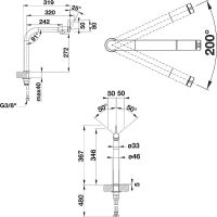 Смеситель для кухни Blanco Vonda 518435 Нержавеющая сталь — фото 2, Смесители для кухни