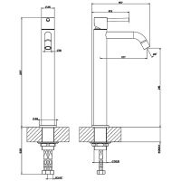 Смеситель для раковины Gessi Emporio Via tortona 18604#031 Хром — фото 2, Смесители для раковины