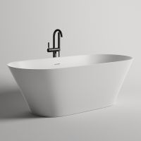 Ванна из искусственного камня Salini Mona 180х80 102911G Белая глянцевая — фото 1, Ванны из искусственного камня