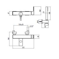 Товар: Смеситель для ванны Gattoni Kubik 2500/25C0 Хром - фото 2 Смеситель для ванны Gattoni Kubik 2500/25C0 Хром — фото 2, Смеситель для ванны