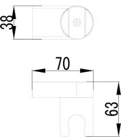 Держатель для душа Lemark LM8013C Хром — фото 2, Комплектующие для душевого оборудования