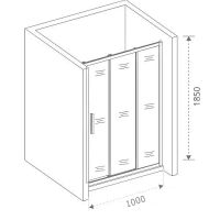Товар: Душевая дверь Good Door Orion WTW-100-C-CH 100 профиль Хром стекло прозрачное - фото 2 Душевая дверь Good Door Orion WTW-100-C-CH 100 профиль Хром стекло прозрачное — фото 2, Душевые двери в нишу