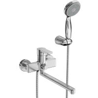 Смеситель для ванны Lemark Aura LM0651CH универсальный Хром — фото 1, Для душа и ванны