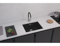 Мойка для кухни ALVEUS OMNI 30 GRANITAL CARBON-G91 550x450x198 с сифоном 1145083 — фото 2, Кухонные мойки