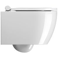 Товар: Унитаз GSI Pura 880211 подвесной Белый глянцевый без сиденья - фото 4 Унитаз GSI Pura 880211 подвесной Белый глянцевый без сиденья — фото 4, Подвесные унитазы