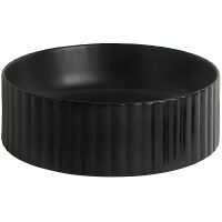 Раковина Artceram Millerighe 44 OSL010 17 00 Черная матовая — фото 1, Раковины накладные