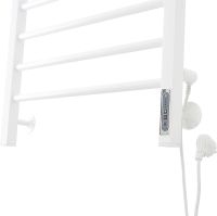 Электрический полотенцесушитель Domoterm Куба DMT Куба П10 500x1000 EK R Белый матовый арт-DMTКубаП10500x1000БЕЛEKR — фото 3, Электрические полотенцесушители