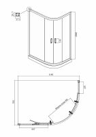 Товар: Душевой уголок Ambassador Royal 120x80 18015301 профиль Золото стекло белое с рисунком - фото 2 Душевой уголок Ambassador Royal 120x80 18015301 профиль Золото стекло белое с рисунком — фото 2, Душевые уголки