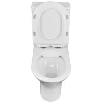 Унитаз компакт Azario Fretta Round AZ-1038A с бачком и сиденьем Микролифт — фото 6, Унитазы