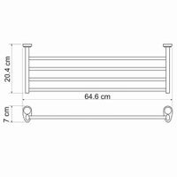 Товар: Аксесс Main K- Полка д/полотенец (блистер), хром, WasserKRAFT арт-9211 - фото 4 Аксесс Main K- Полка д/полотенец (блистер), хром, WasserKRAFT арт-9211 — фото 4, Полки для полотенец