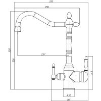 Смеситель для кухни Veragio Venezia 30020 Хром — фото 4, Смесители для кухни