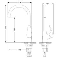 Товар: Смеситель для кухни Lemark Linara LM0405C Хром - фото 2 Смеситель для кухни Lemark Linara LM0405C Хром — фото 2, Смесители для кухни