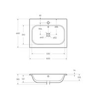 Товар: Керамическая раковина CEZARES CZR-NAT-60-LVB - фото 3 Керамическая раковина CEZARES CZR-NAT-60-LVB — фото 3, Раковины